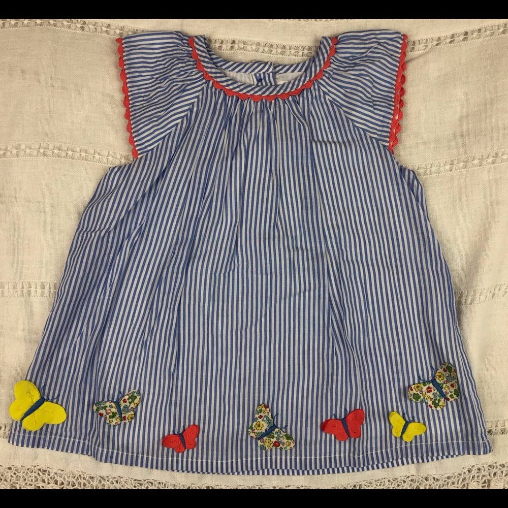 Blue Striped Dress